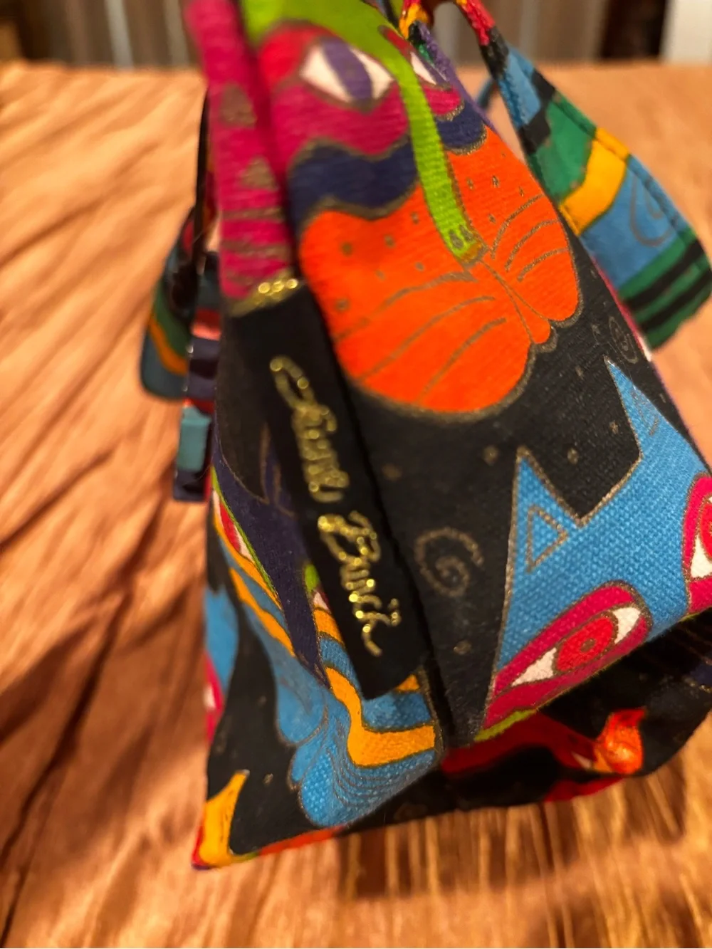 Laurel Burch Colorful Feline Bag